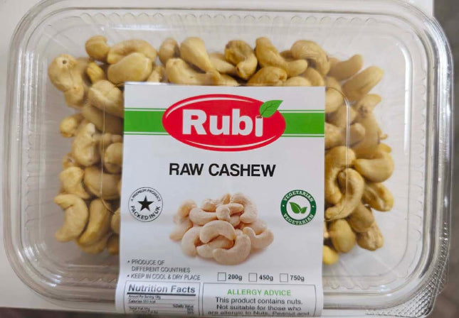 RAW CASHEW - 100G, 200G, 450G, 750G