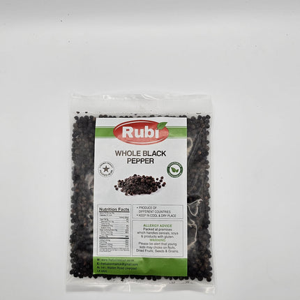 Rubi Whole Black Pepper - 100gms, 200gms, 500gms - The Fusion Mart UK