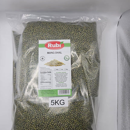 Whole Mung Dal  - Rubi - 500g, 1Kg, 2Kg, 5K - The Fusion Mart UK