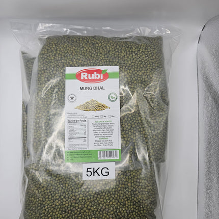 Whole Mung Dal  - Rubi - 500g, 1Kg, 2Kg, 5K - The Fusion Mart UK