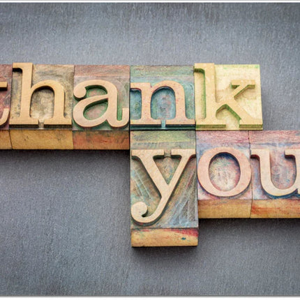 thank you card letter stamps - The Fusion Mart UK