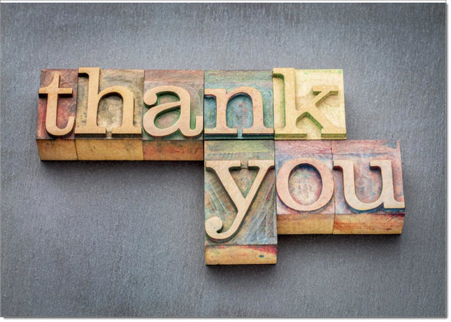 thank you card letter stamps - The Fusion Mart UK
