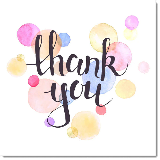 thank you card pastel paint - The Fusion Mart UK