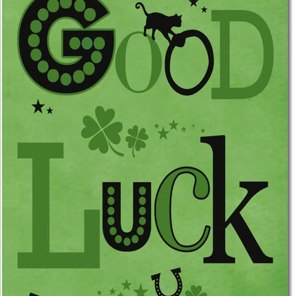 Good Luck Card Black Cat - The Fusion Mart UK