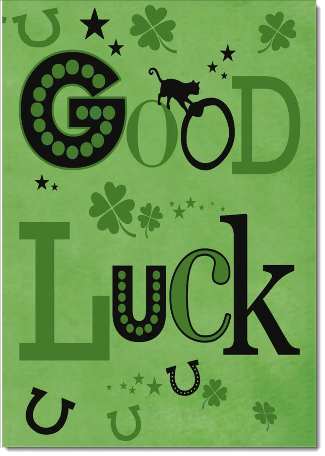Good Luck Card Black Cat - The Fusion Mart UK