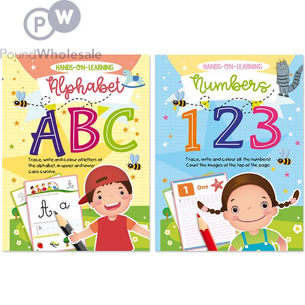 artbox abc &123 colouring learning books assorted - The Fusion Mart UK