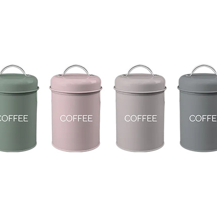 Natural Coffee Storage Jar With Lid Handle - The Fusion Mart UK