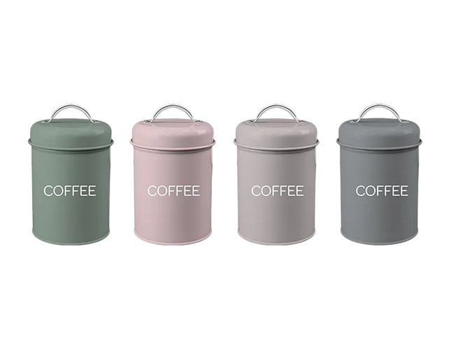 Natural Coffee Storage Jar With Lid Handle - The Fusion Mart UK