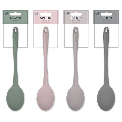 Natural Silicone Solid Spoon - The Fusion Mart UK
