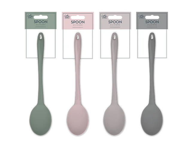 Natural Silicone Solid Spoon - The Fusion Mart UK