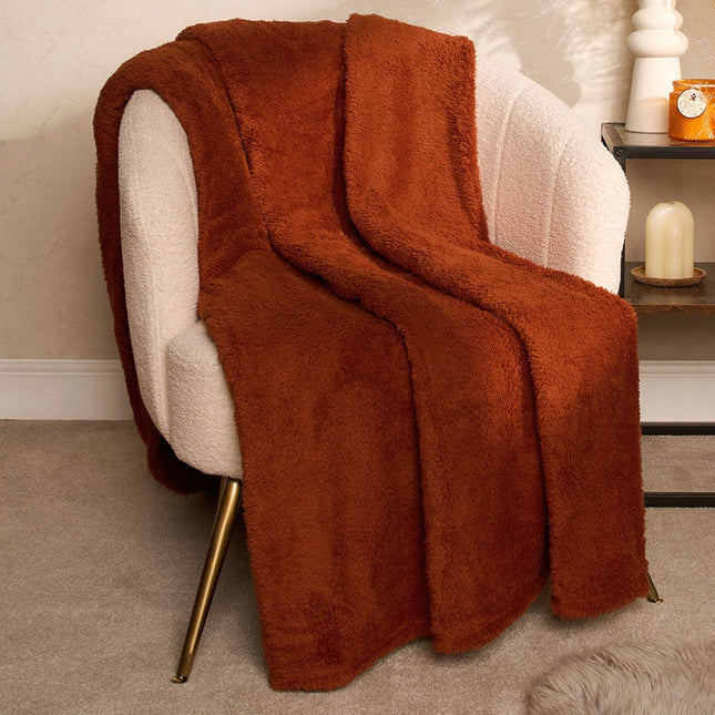BRENTFORD SUPERSOFT THROW ORANGE - The Fusion Mart UK