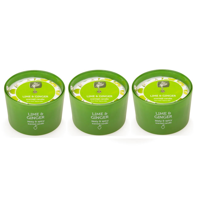 Pan Aroma Lime & Ginger Scented Jar Candle 85g