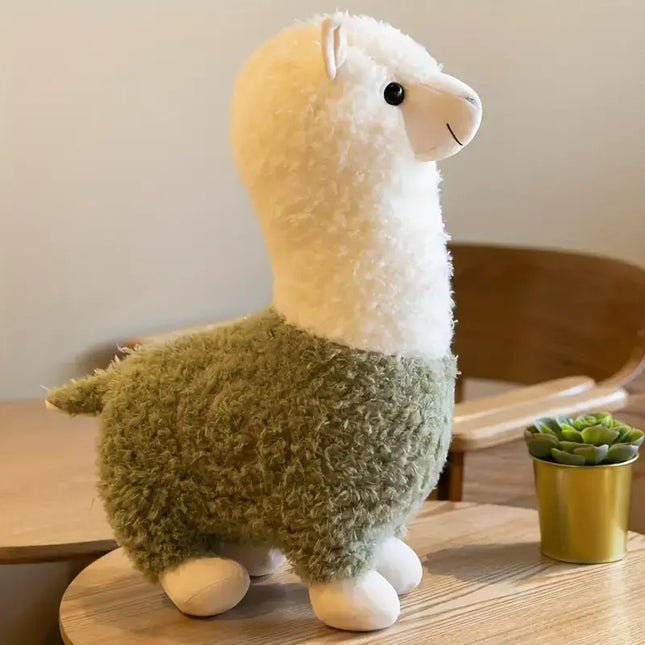 1pc Adorable Alpaca Plush Toy - Soft Polyeste…Green