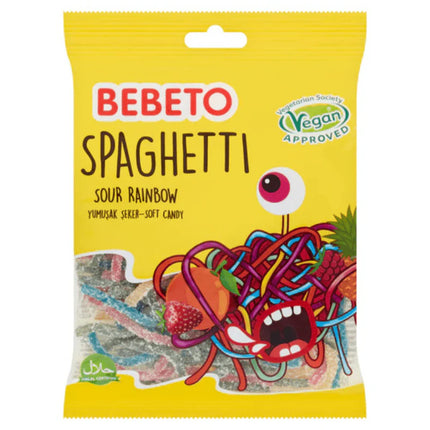 Bebeto Sour Rainbow Spaghetti Peg Bag 70g PMP 50p