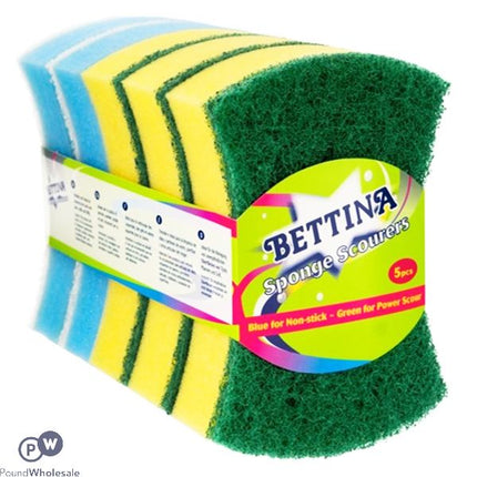 Bettina Sparkly Delicate Scourers 5 Pack - The Fusion Mart UK