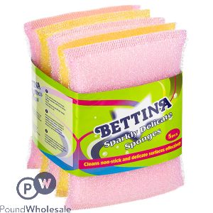 Bettina Assorted Colour Non-Scratch Scouring Wizards 3 Pack