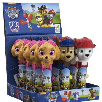 Paw Patrol Pop Ups Lollipop Assorted Character - The Fusion Mart UK