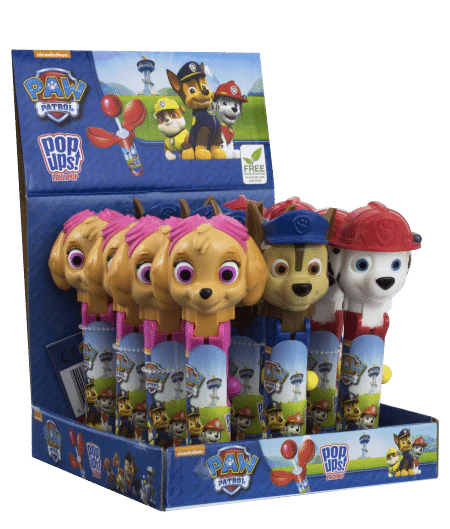 Paw Patrol Pop Ups Lollipop Assorted Character - The Fusion Mart UK