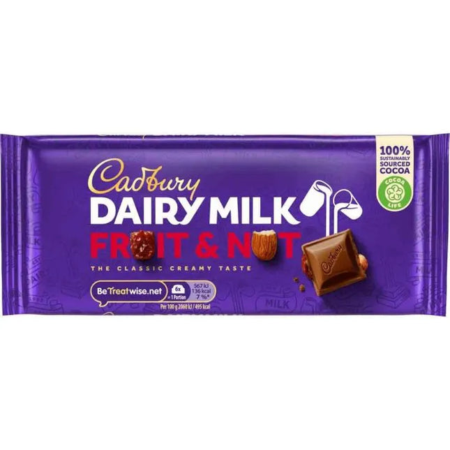 Cadbury Dairy Milk Fruit & Nut Chocolate Bar
