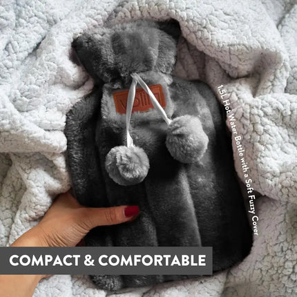 Birthday Gift Set For Women, Mum, Her, Friend, Sister, Mothers Day Gifts, Christmas Gifts For Women, Valentines Day - Mug, 1.5L Hot Water Bottle, Fluffy Socks, Scented Candle & Cocoa Powder - The Fusion Mart UK