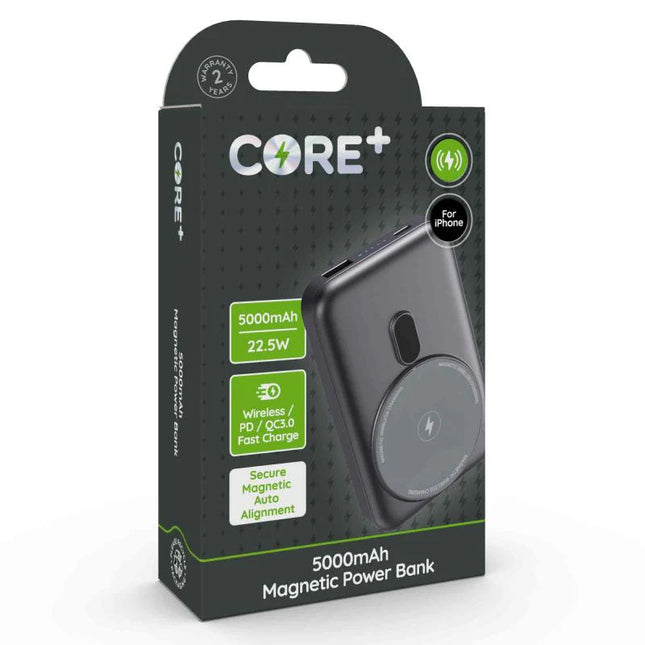 CORE 5000 MAH 22.5W MAGNETIC POWER BANK - The Fusion Mart UK