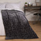 Geometric Embossed Fleece Throw - Silver, Blush, Navy & Charcoal - The Fusion Mart UK