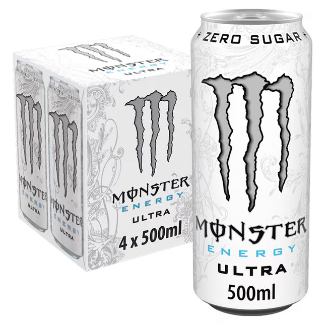 MONSTER ENERGY ULTRA WHITE 4 PACK