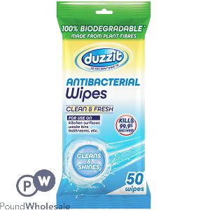 Duzzit Sweet Things Biodegradable Anti-Bacterial Wipes 50 Pack - The Fusion Mart UK