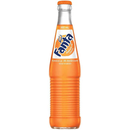 Mexican Fanta Orange glass bottle 355ml