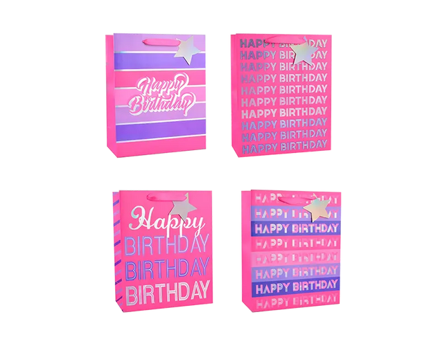 girl foiled happy birthday gift - The Fusion Mart UK