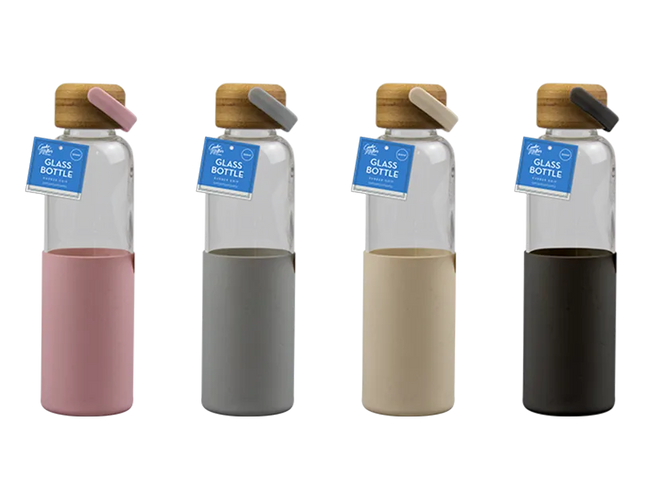 Glass Water Bottle 500ml - The Fusion Mart UK