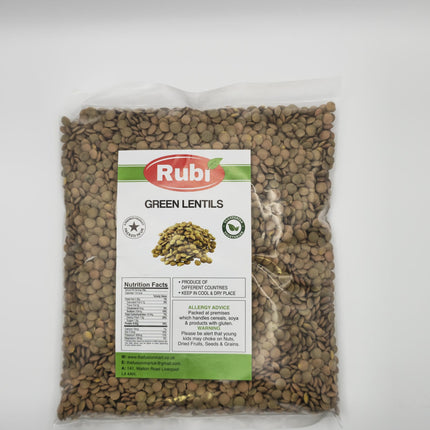 Green Lentil - Rubi-500g, 1Kg, 2Kg, 5Kg - The Fusion Mart UK