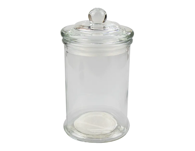 Plain Glass Jar with Lid 350ml - The Fusion Mart UK