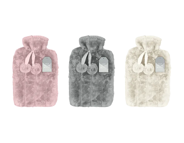 Faux Fur Hot Water Bottle 2L - The Fusion Mart UK