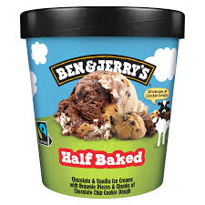 BEN JERRY HALK BAKED