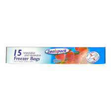 Sealapack Resealable & Reusable Freezer Bags 10in X 12in 15 Pack - The Fusion Mart UK