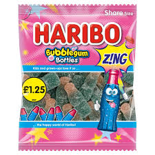 Haribo Bubblegum Bottles Z!ng Bag