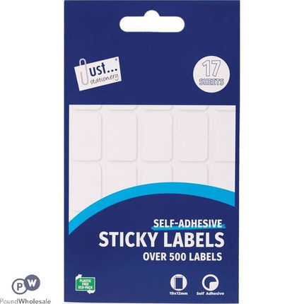 Just Stationery Sticky Labels 128 Labels 70 X 25mm - The Fusion Mart UK
