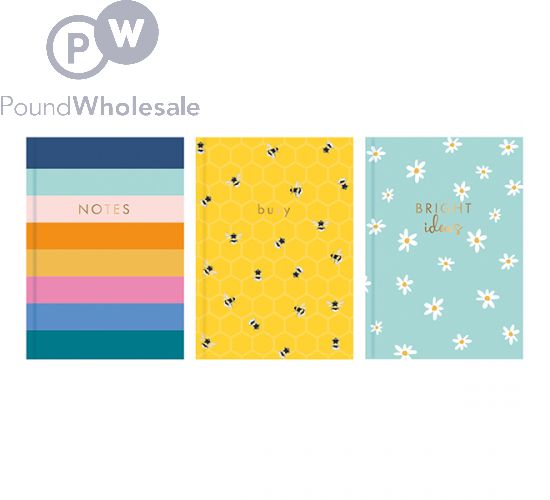 Just Stationery A4 Brights Hardback Notebook Assorted - The Fusion Mart UK