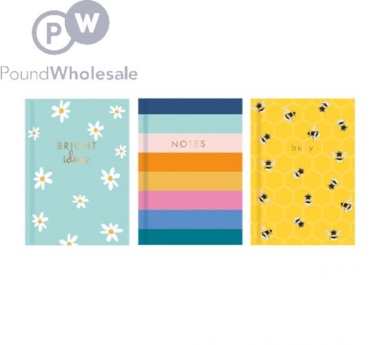 Just Stationery A6 Wild Hardback Notebook Assorted - The Fusion Mart UK