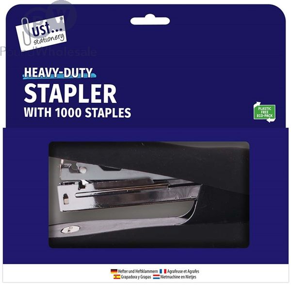 Just Stationery Easy Grip Desk Stapler Set - The Fusion Mart UK