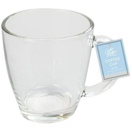 Glass Coffee Cup 350ml - The Fusion Mart UK
