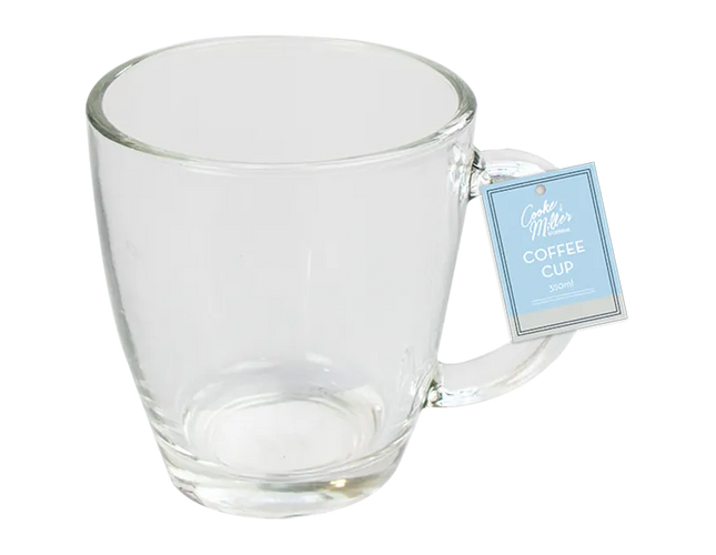 Glass Coffee Cup 350ml - The Fusion Mart UK