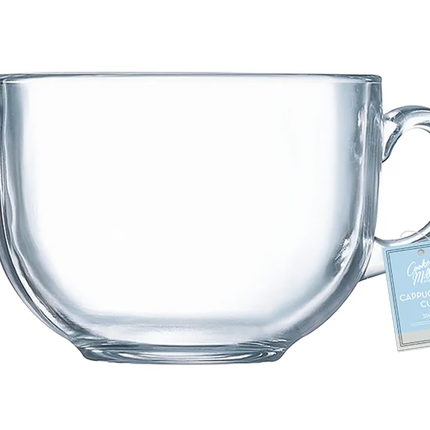 Glass Cappuccino Cup 450ml - The Fusion Mart UK