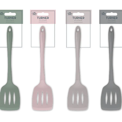 Natural Silicone Slotted Turner - The Fusion Mart UK