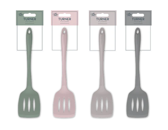 Natural Silicone Slotted Turner - The Fusion Mart UK