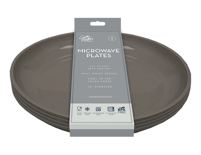 Microwave Plates 4pk - The Fusion Mart UK