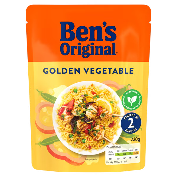 BENS  Golden Vegetable Microwave Rice