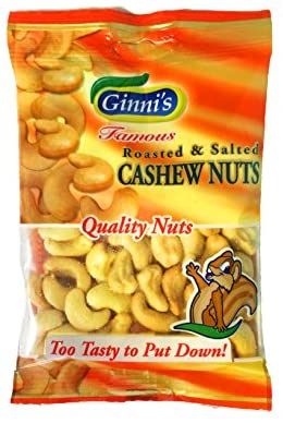 Ginni Roasted Salted Cashews - 110 grams - The Fusion Mart UK