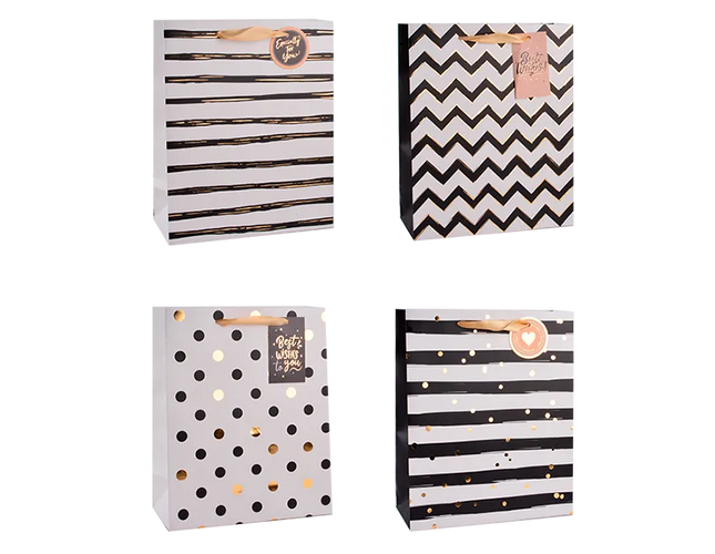 Patterned foil med gift bag - The Fusion Mart UK